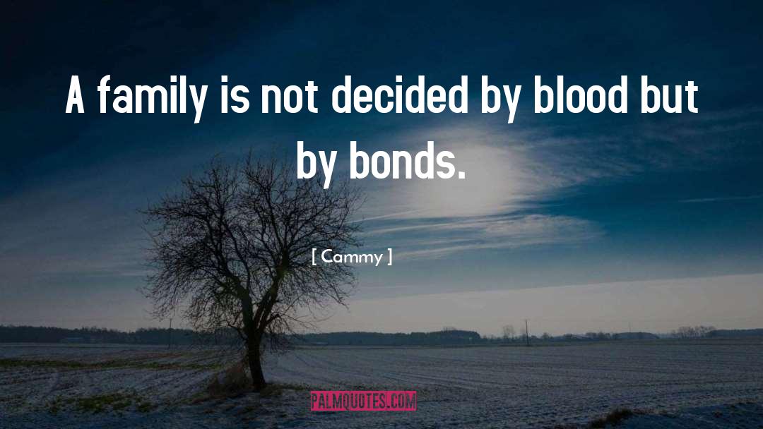 Cammy Quotes: A family is not decided