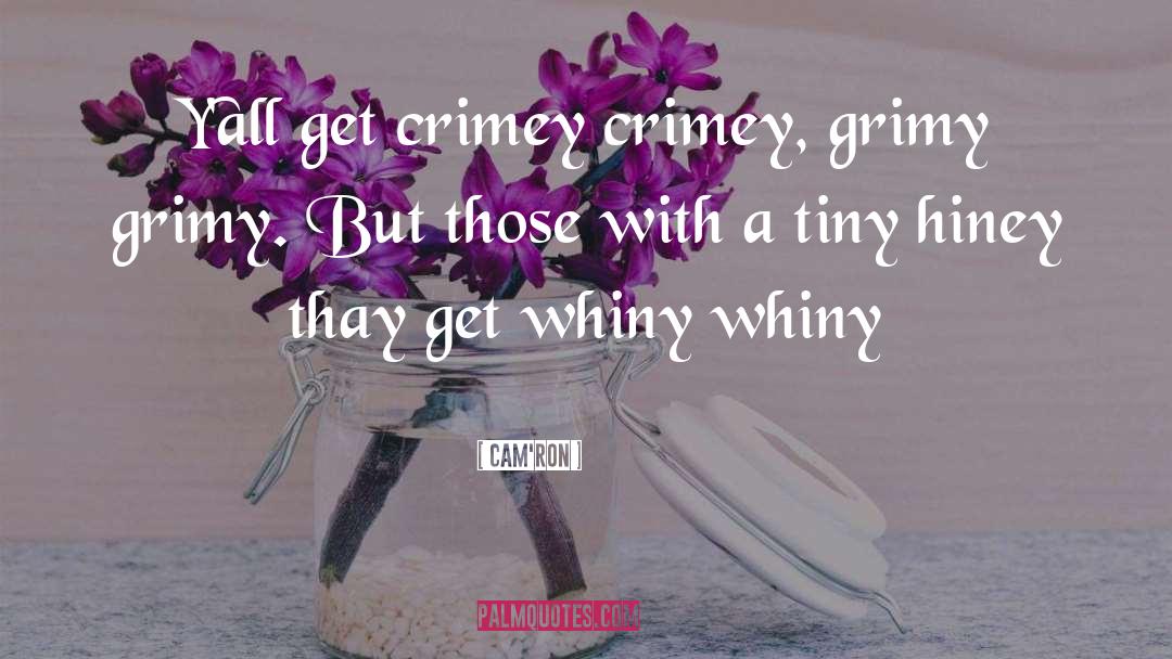 Cam'ron Quotes: Y'all get crimey crimey, grimy