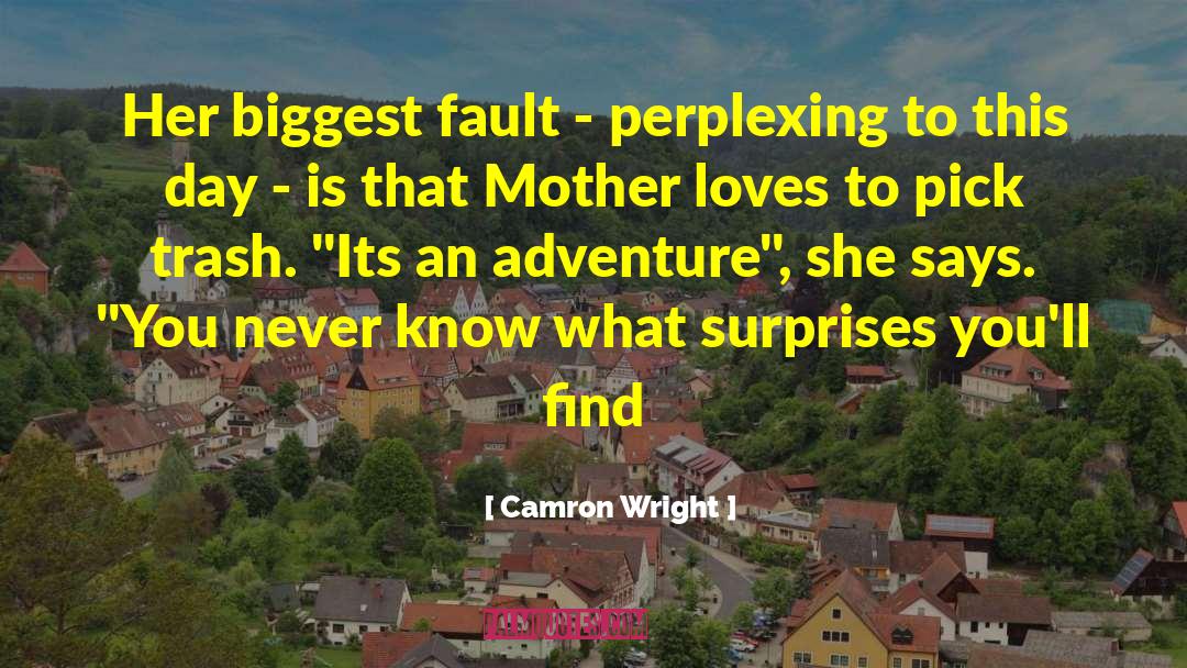 Camron Wright Quotes: Her biggest fault - perplexing