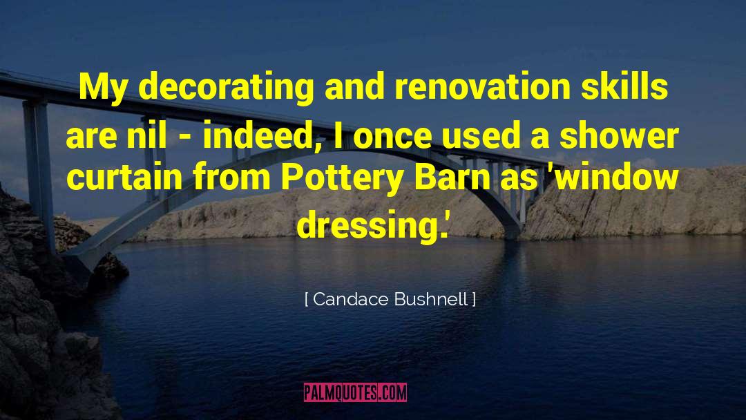 Candace Bushnell Quotes: My decorating and renovation skills