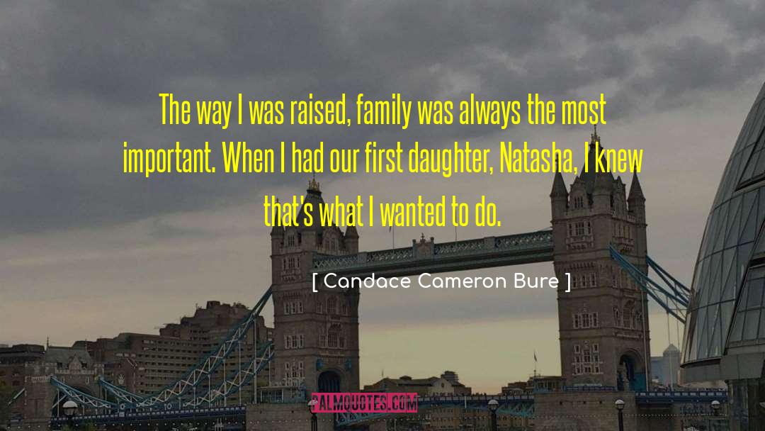 Candace Cameron Bure Quotes: The way I was raised,