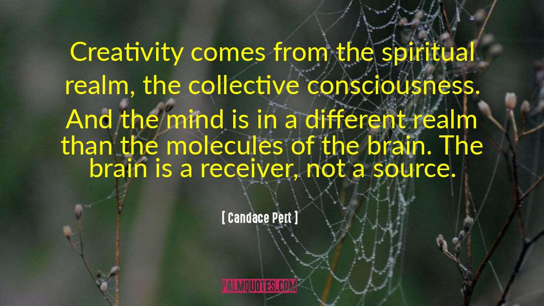 Candace Pert Quotes: Creativity comes from the spiritual