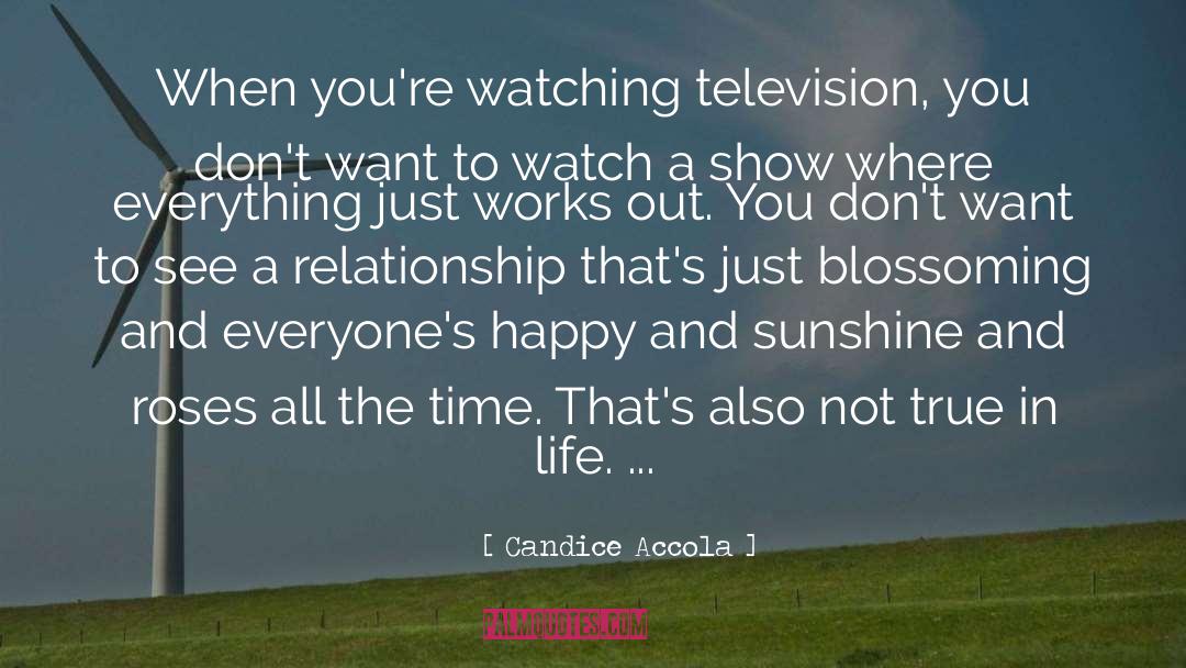 Candice Accola Quotes: When you're watching television, you