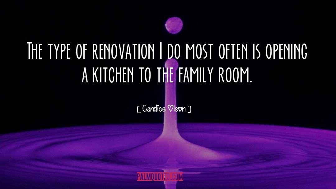 Candice Olson Quotes: The type of renovation I