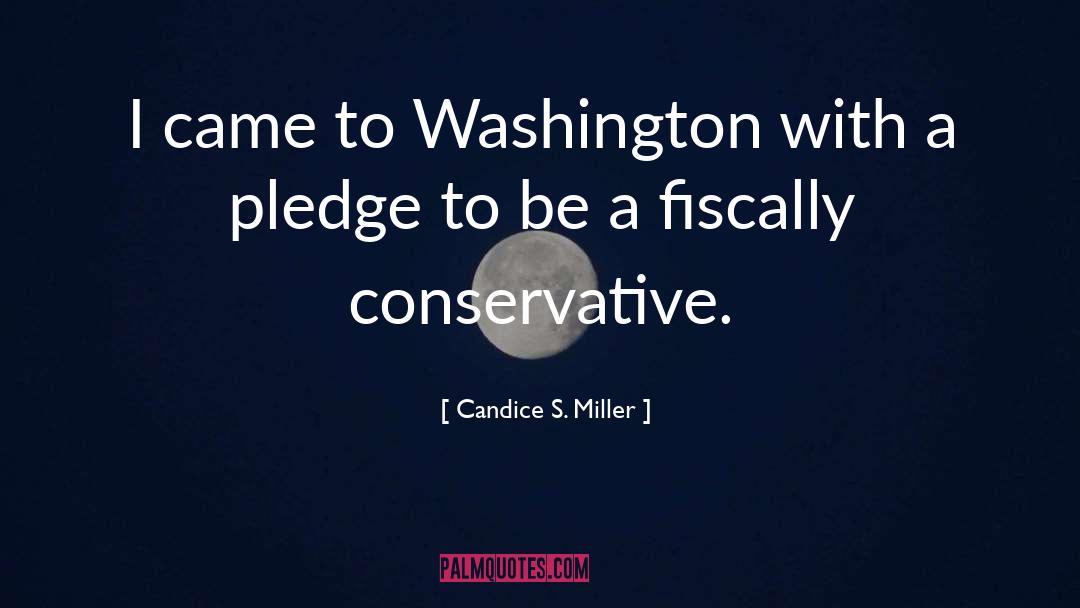 Candice S. Miller Quotes: I came to Washington with