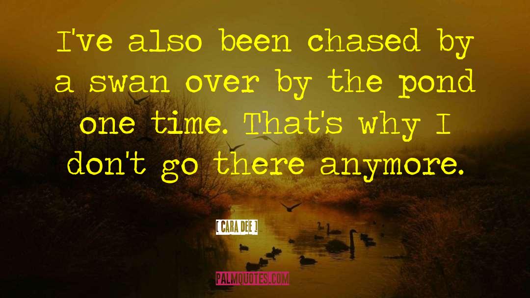 Cara Dee Quotes: I've also been chased by