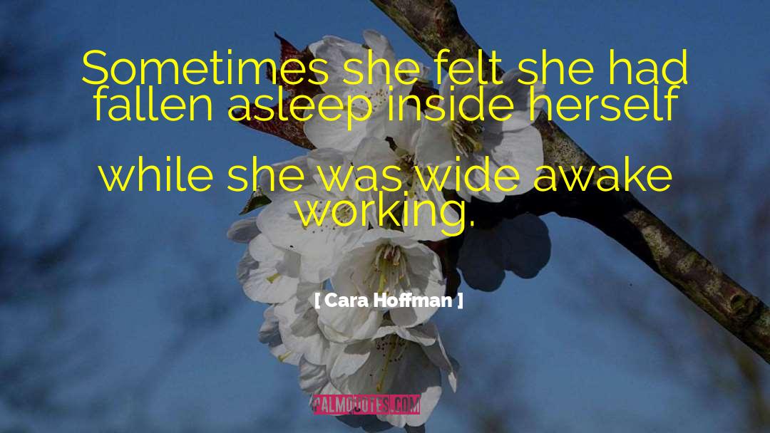 Cara Hoffman Quotes: Sometimes she felt she had