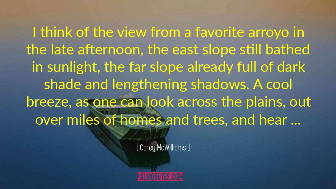 Carey McWilliams Quotes: I think of the view