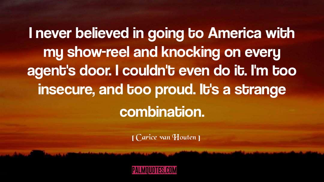 Carice Van Houten Quotes: I never believed in going