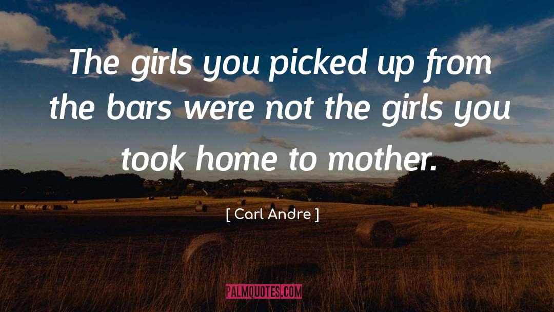 Carl Andre Quotes: The girls you picked up