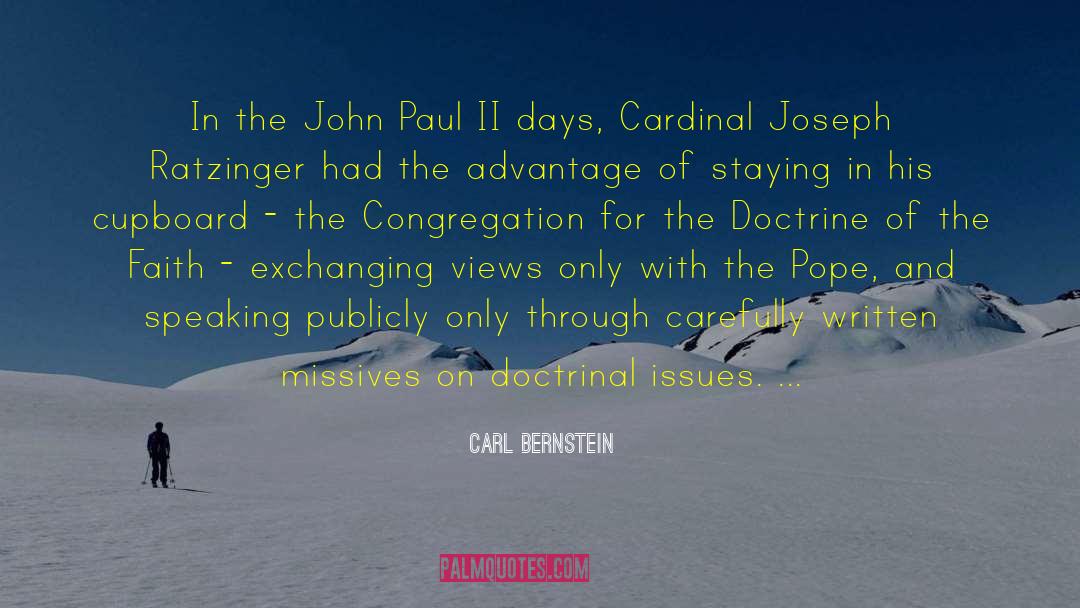 Carl Bernstein Quotes: In the John Paul II