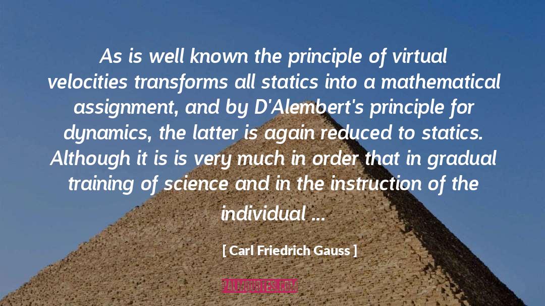 Carl Friedrich Gauss Quotes: As is well known the