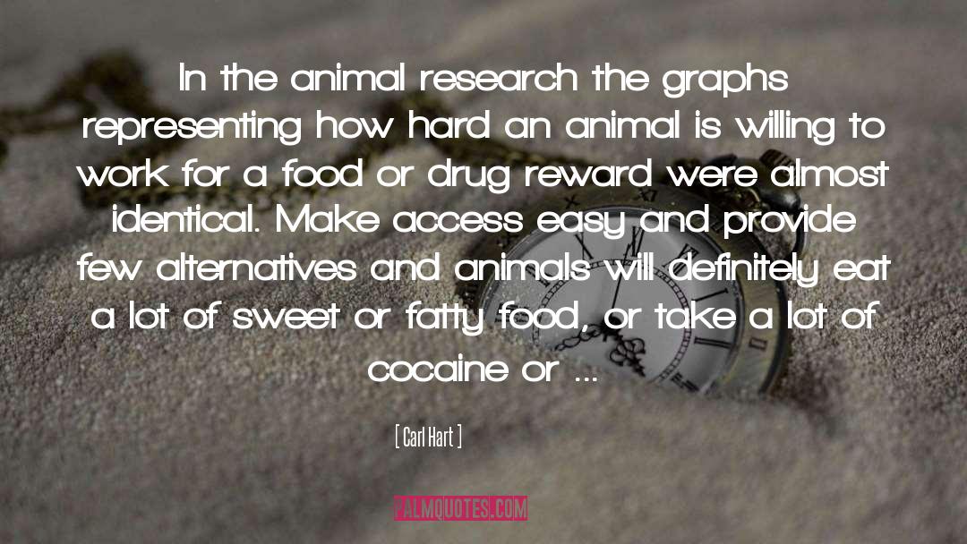 Carl Hart Quotes: In the animal research the