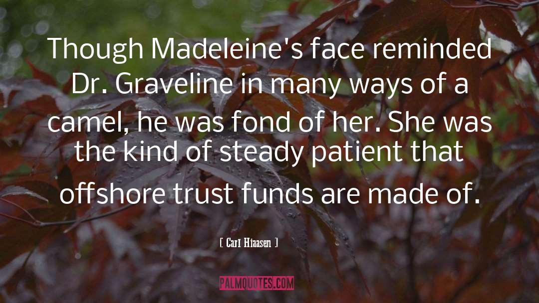 Carl Hiaasen Quotes: Though Madeleine's face reminded Dr.