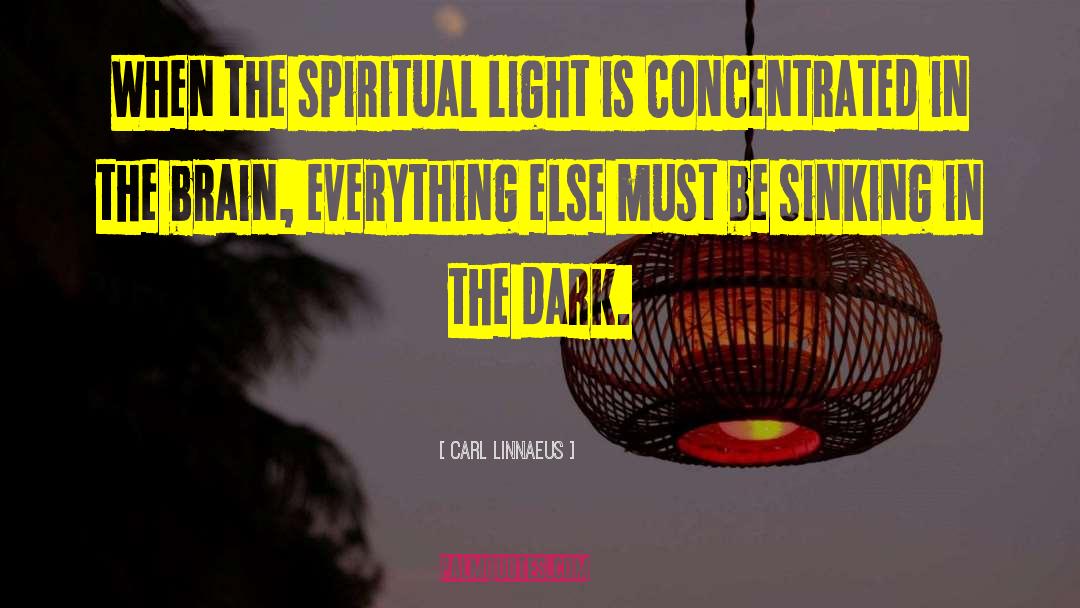 Carl Linnaeus Quotes: When the spiritual light is
