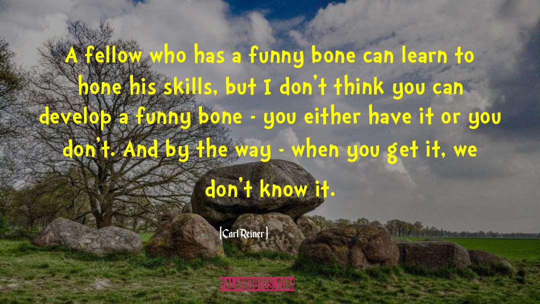 Carl Reiner Quotes: A fellow who has a