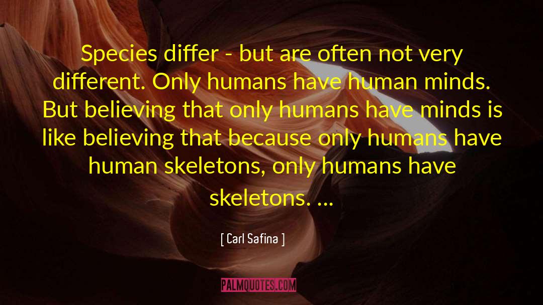 Carl Safina Quotes: Species differ - but are