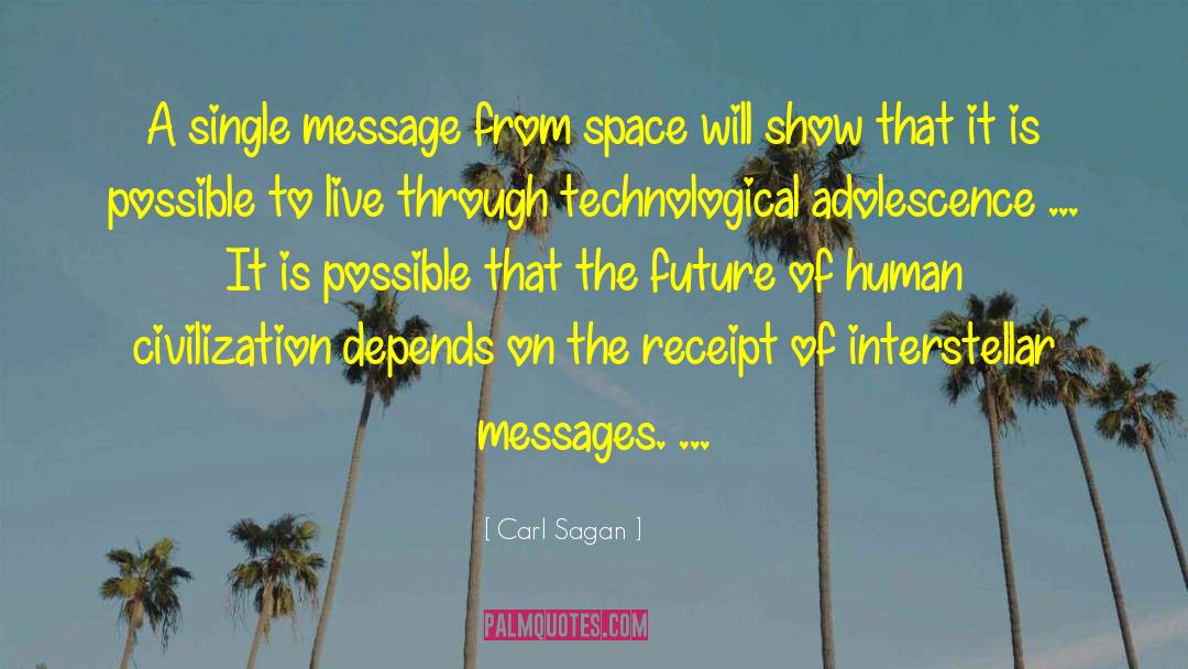 Carl Sagan Quotes: A single message from space