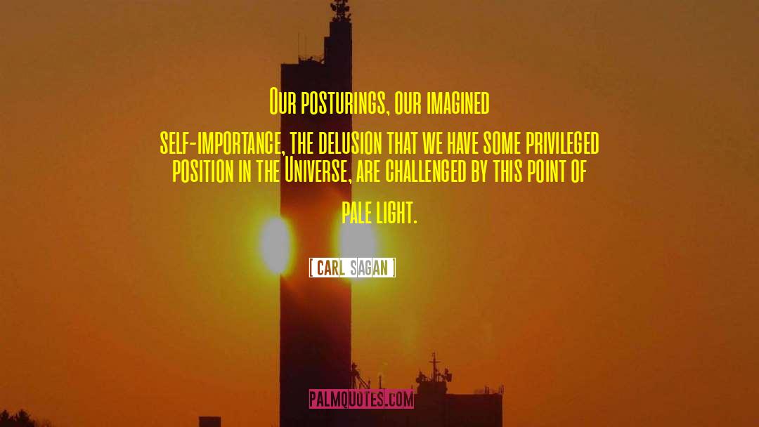 Carl Sagan Quotes: Our posturings, our imagined self-importance,