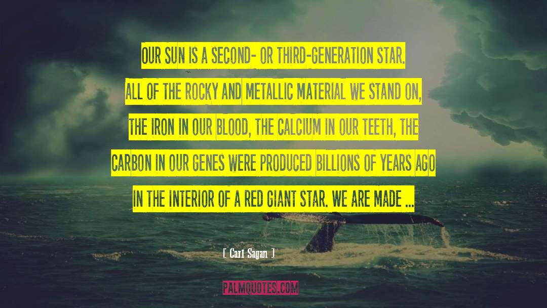 Carl Sagan Quotes: Our Sun is a second-