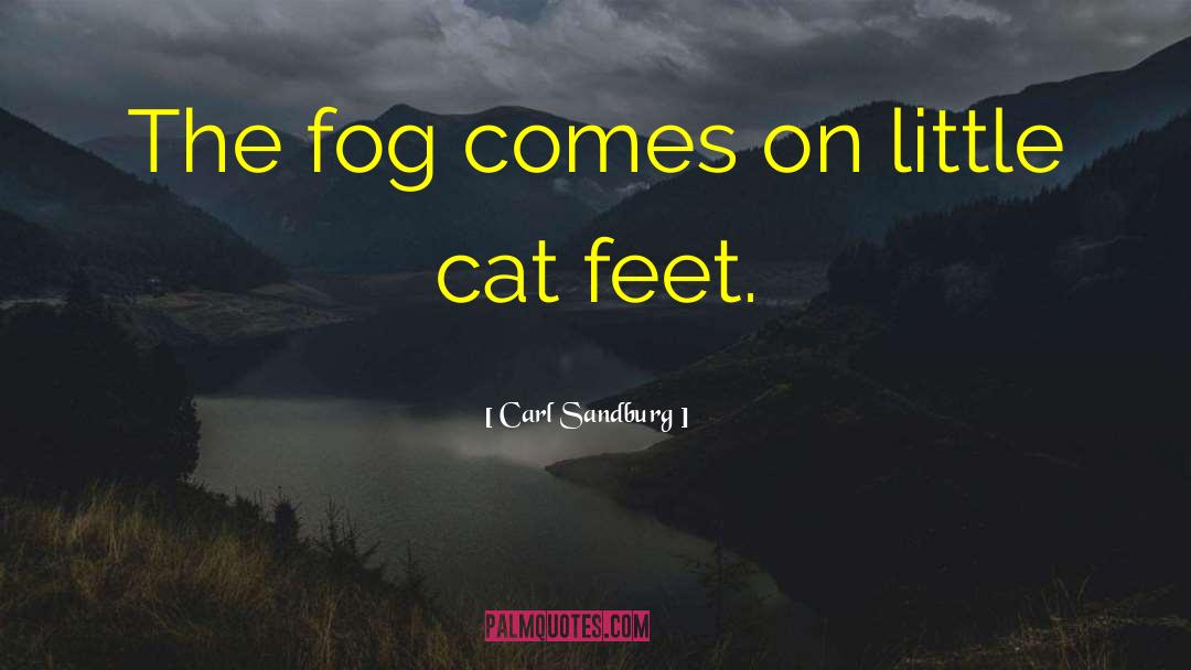 Carl Sandburg Quotes: The fog comes on little