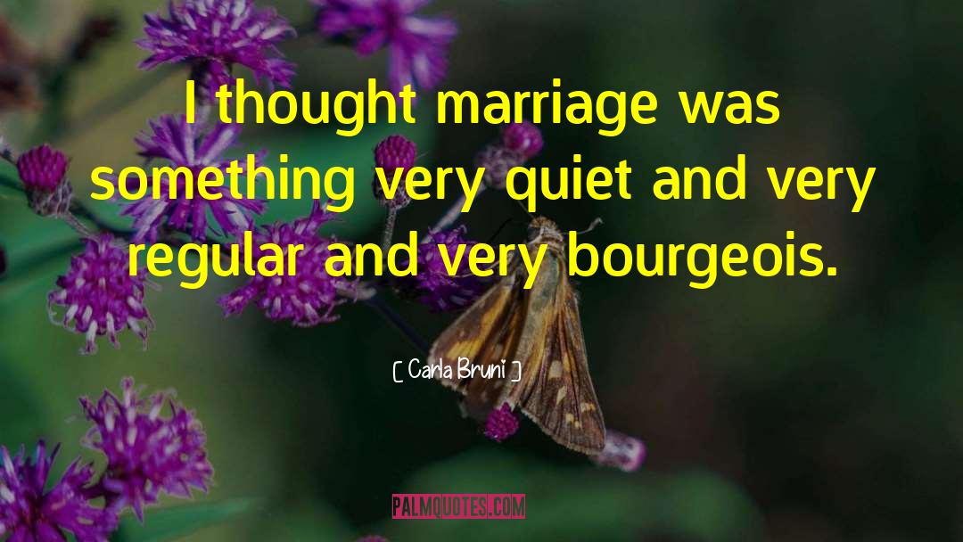 Carla Bruni Quotes: I thought marriage was something