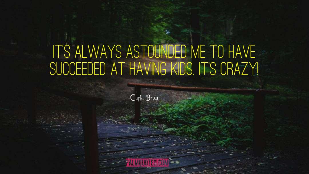 Carla Bruni Quotes: It's always astounded me to