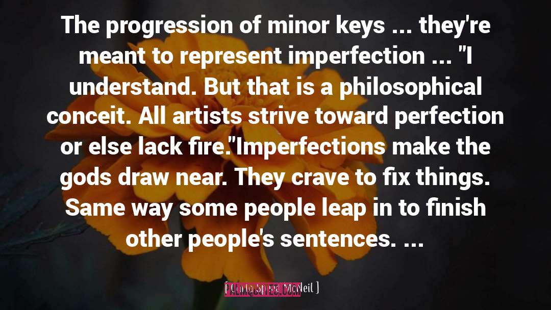 Carla Speed McNeil Quotes: The progression of minor keys