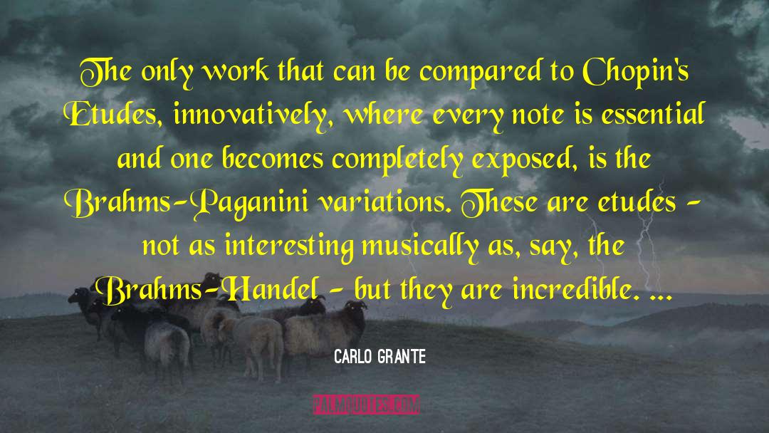 Carlo Grante Quotes: The only work that can