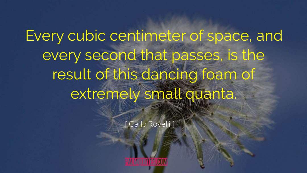Carlo Rovelli Quotes: Every cubic centimeter of space,