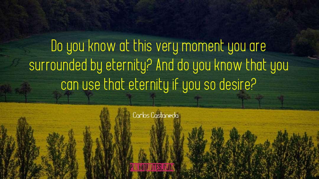 Carlos Castaneda Quotes: Do you know at this