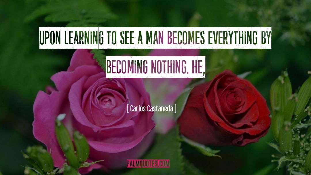 Carlos Castaneda Quotes: Upon learning to see a