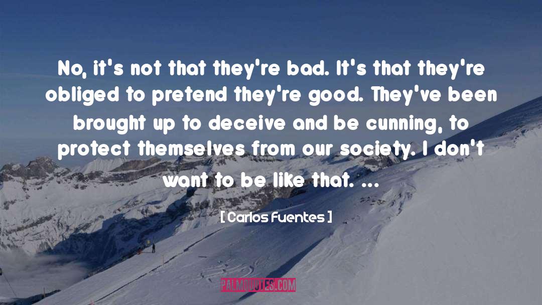 Carlos Fuentes Quotes: No, it's not that they're