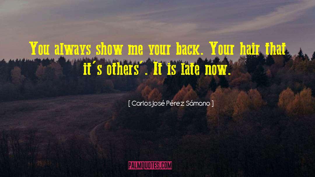 Carlos José Pérez Sámano Quotes: You always show me your