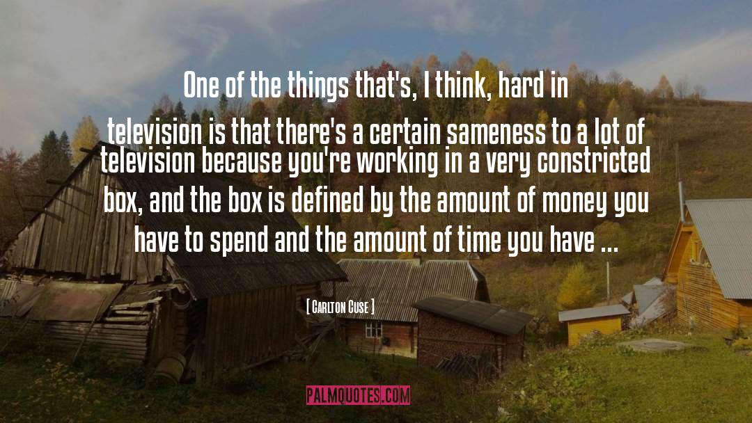 Carlton Cuse Quotes: One of the things that's,
