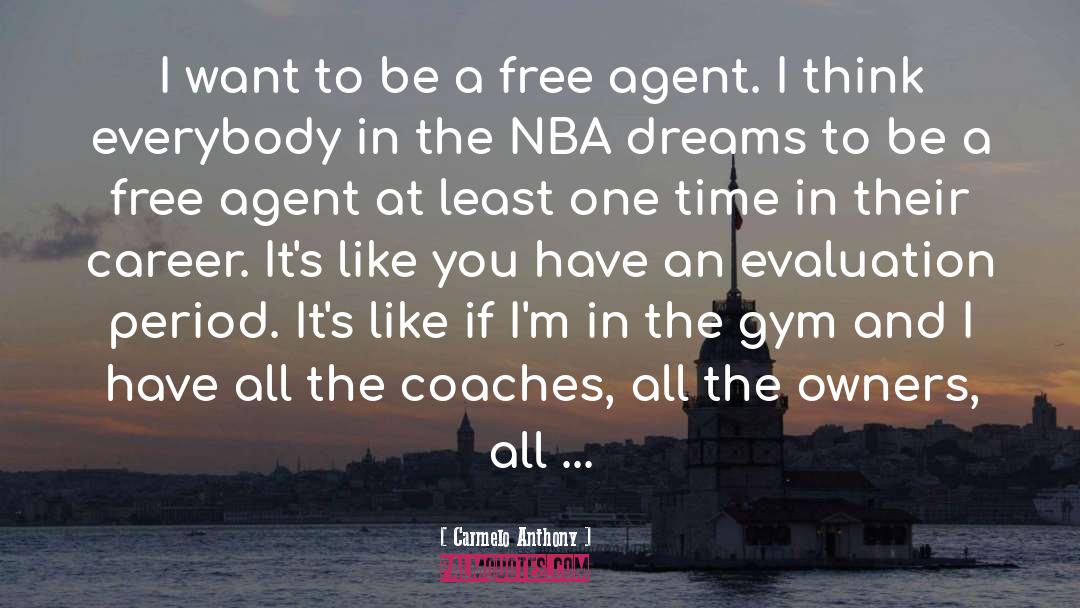 Carmelo Anthony Quotes: I want to be a