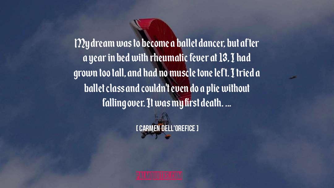 Carmen Dell'Orefice Quotes: My dream was to become