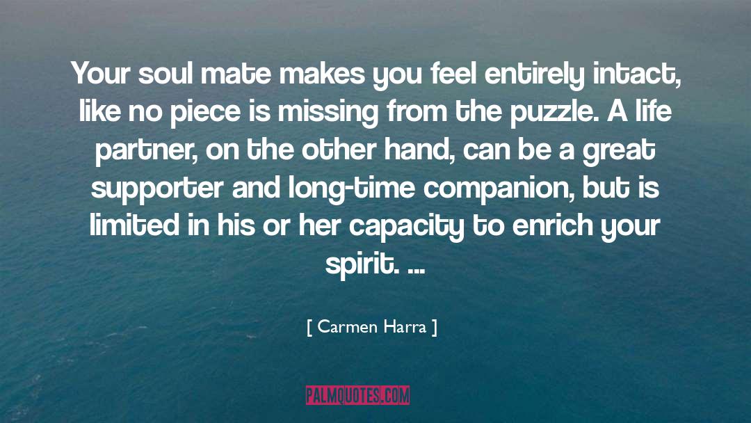 Carmen Harra Quotes: Your soul mate makes you