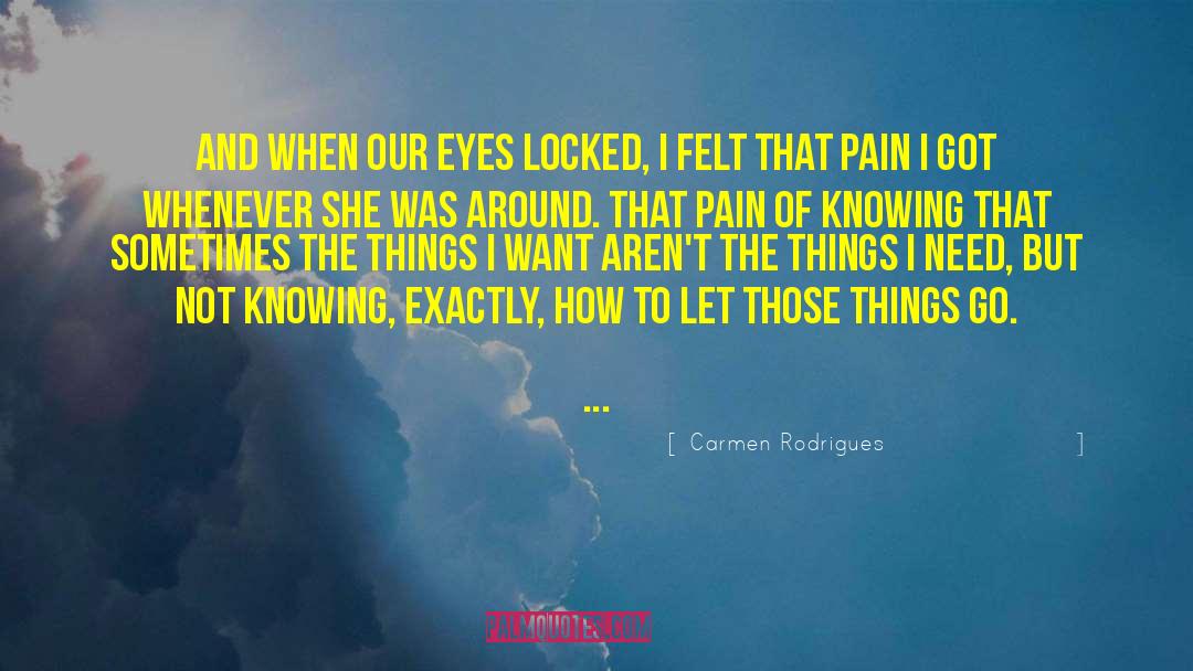 Carmen Rodrigues Quotes: And when our eyes locked,