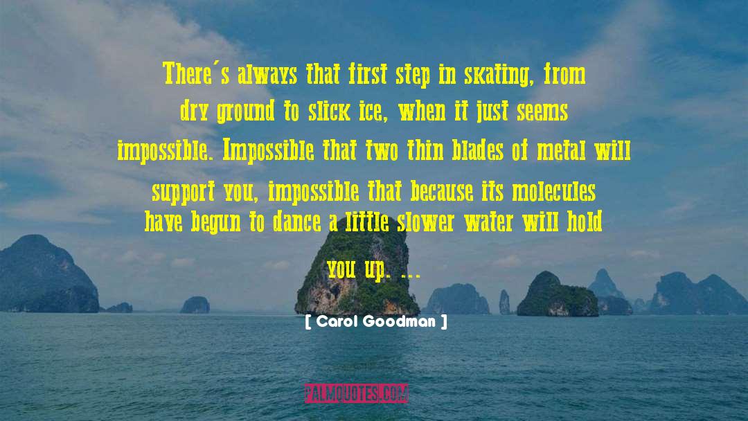 Carol Goodman Quotes: There's always that first step