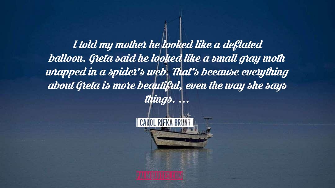 Carol Rifka Brunt Quotes: I told my mother he