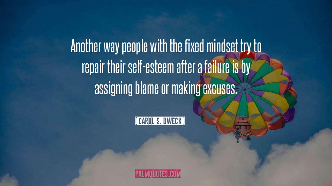 Carol S. Dweck Quotes: Another way people with the