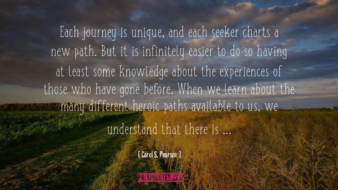 Carol S. Pearson Quotes: Each journey is unique, and