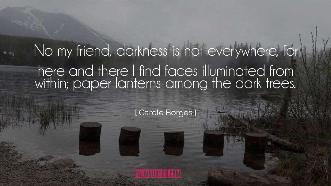 Carole Borges Quotes: No my friend, darkness is