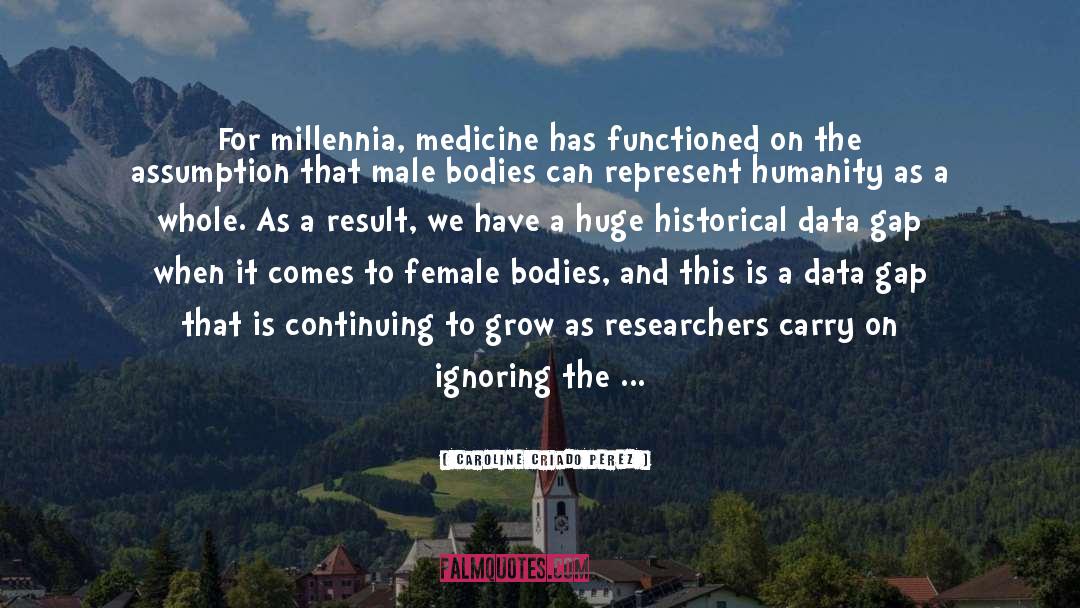 Caroline Criado Perez Quotes: For millennia, medicine has functioned