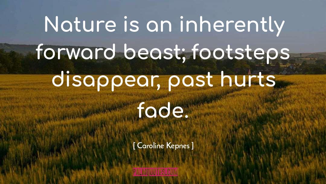 Caroline Kepnes Quotes: Nature is an inherently forward