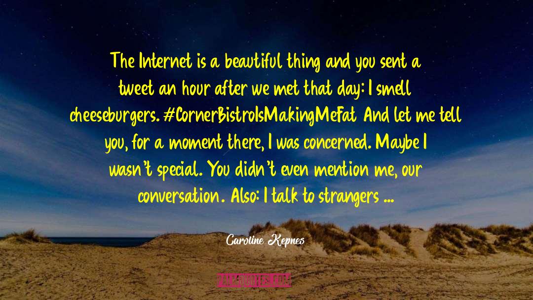 Caroline Kepnes Quotes: The Internet is a beautiful