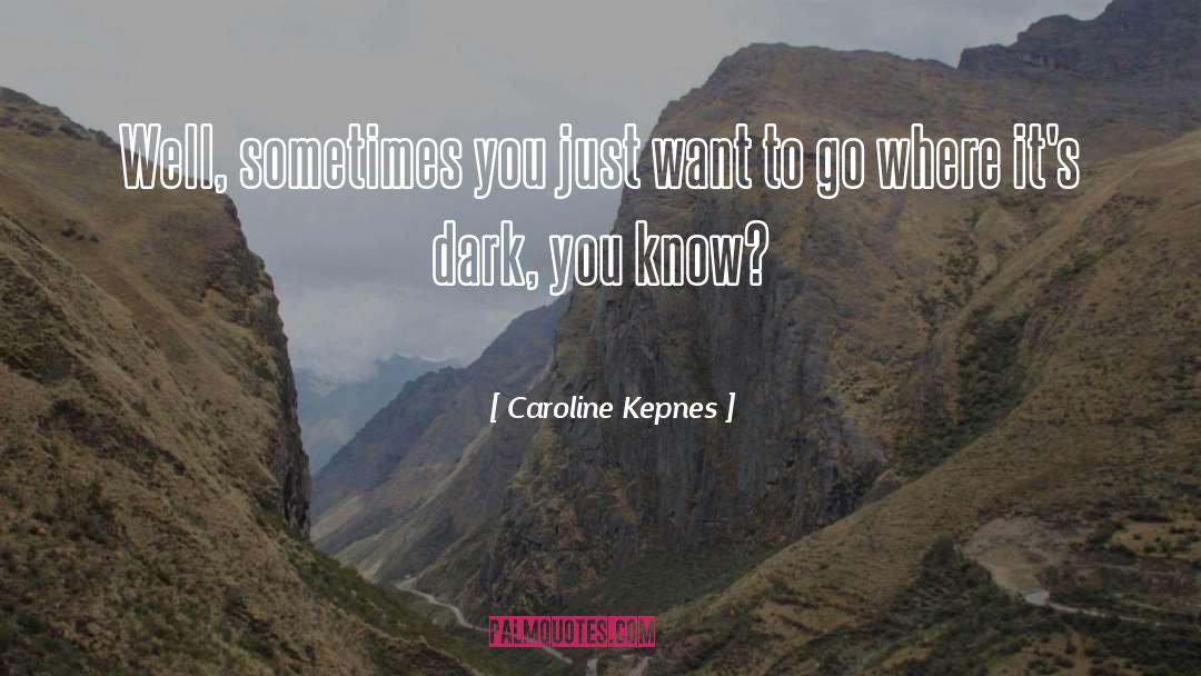 Caroline Kepnes Quotes: Well, sometimes you just want