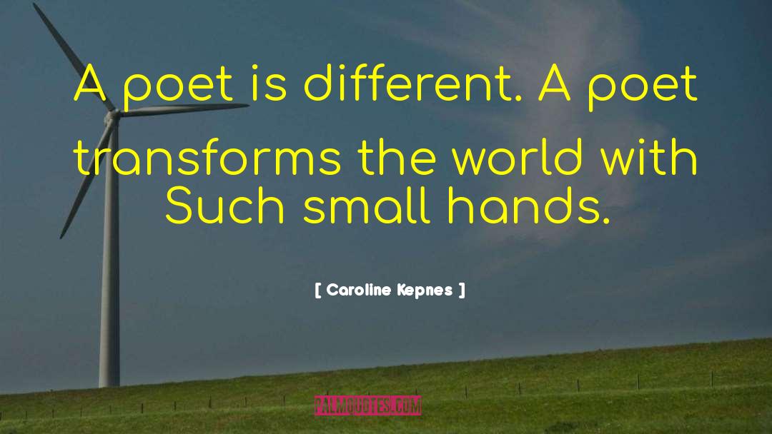 Caroline Kepnes Quotes: A poet is different. A