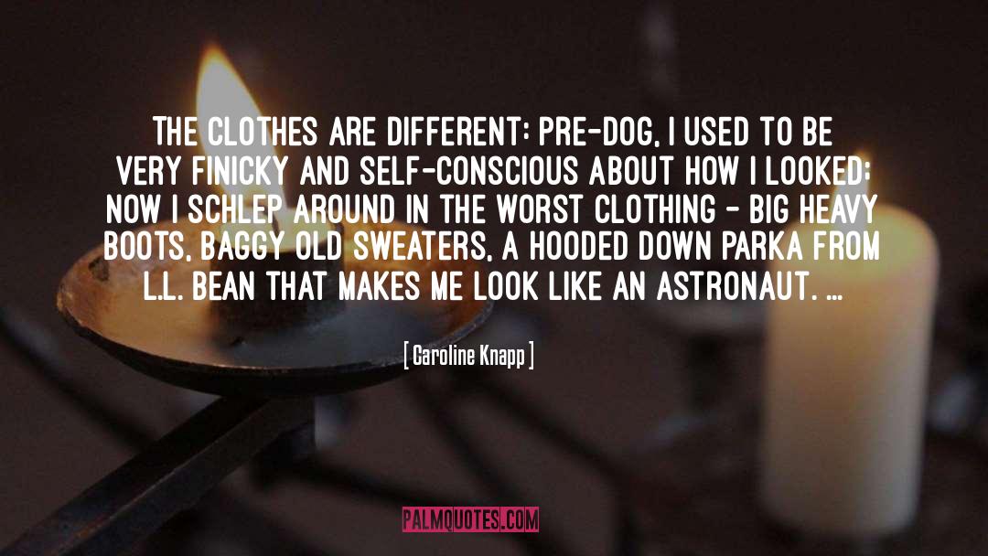 Caroline Knapp Quotes: The clothes are different: pre-dog,
